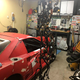 A large chunk of the wiring harness that mated to the 3800SC briefly got a place of honor hanging from the garage ceiling.